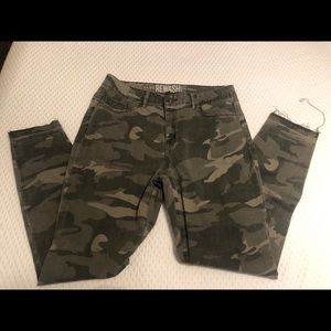 Camo skinny jean size 11- rewatch brand